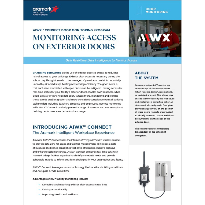 AIWX Connect Door Monitoring one pager.